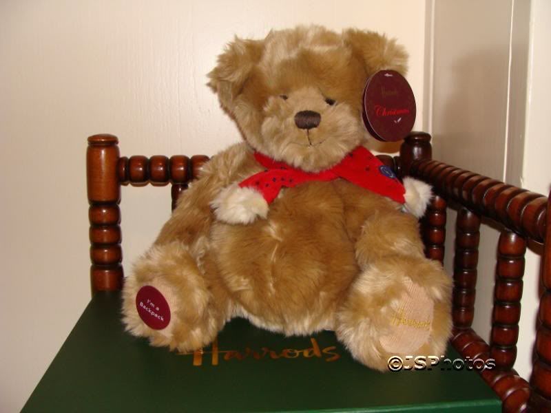 Harrods Christmas Bear Backpack 2007 Gift Box Rare Jadees Antique Bear Shoppe